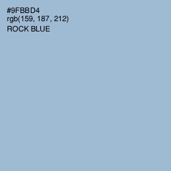 #9FBBD4 - Rock Blue Color Image
